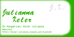 julianna keler business card